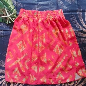 Mossimo pink summer design Skirt size SP